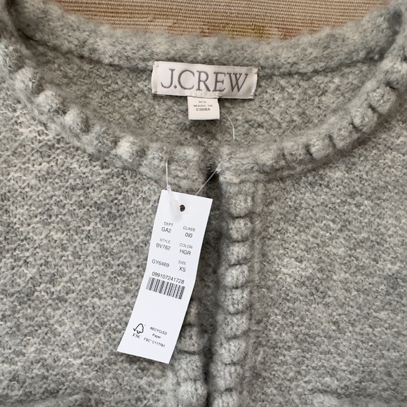 NWT Odette Sweater Lady Jacket in Gray Jeweled Rhinestone Buttons Size XS - Picture 3 of 3